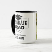 Mug Félicitations Grad Boug personnalisée pour elle ou (Devant gauche)