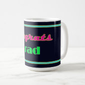 Mug Félicitations Grad Neon Letters (Devant droit)