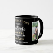Mug Félicitations Graduate Graduate Graduate Custom 2 (Devant droit)