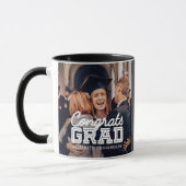 Mug Félicitations Grand Moderne Simple Preppy Photo (Gauche)