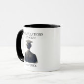 Mug Félicitations Hommes Diplômés en Black Gown (Devant gauche)