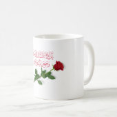 Mug Félicitations mariages en arabe En Rose rouge (Devant droit)