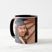 Mug Félicitations Modèle diplômé en photo (Devant gauche)