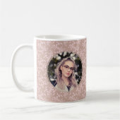 Mug Félicitations Pink Rococo Graduation Photo (Gauche)
