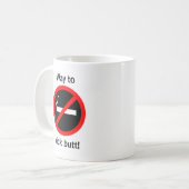 Mug Félicitations pour l'arrêt du tabac (Devant gauche)