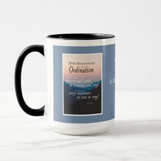 Mug Félicitations pour le 30e anniversaire de l'ordina (Gauche)