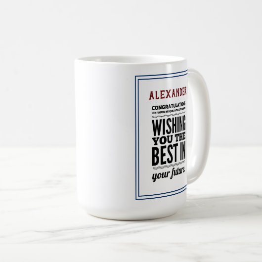 Mug Félicitations Pour Les Réalisations (Devant droit)