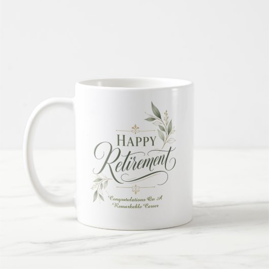 Mug Félicitations pour une carrière remarquable (Gauche)