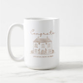 Mug Félicitations pour votre nouvelle boîte de nuit (Gauche)