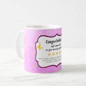 Mug Félicitations pour votre perte de poids de la dièt (Devant gauche)