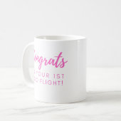 Mug Félicitations pour votre premier vol solo (Devant gauche)