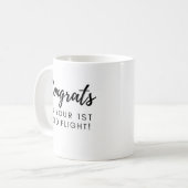Mug Félicitations pour votre premier vol solo (Devant gauche)