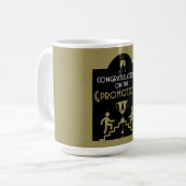 Mug Félicitations Promotion de l'emploi (Devant gauche)
