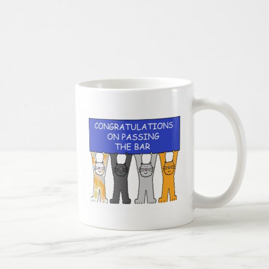 Mug Félicitations sur passer l'examen de barre (Droite)