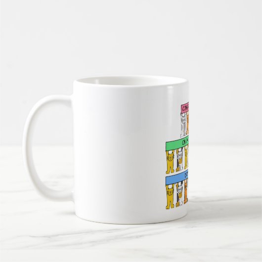 Mug Félicitations sur passer votre essai (Gauche)