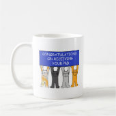 Mug Félicitations sur recevoir vos chats mignons de (Gauche)