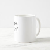 Mug félicitations, vous l'avez fait dans votre lit (Devant droit)