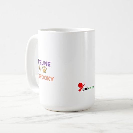 Mug Félin Effrayant – Halloween Drôle (Devant gauche)