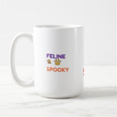 Mug Félin Effrayant – Halloween Drôle (Gauche)