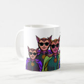 Mug Feline Creatures Design Pickleball Paddle (Devant gauche)