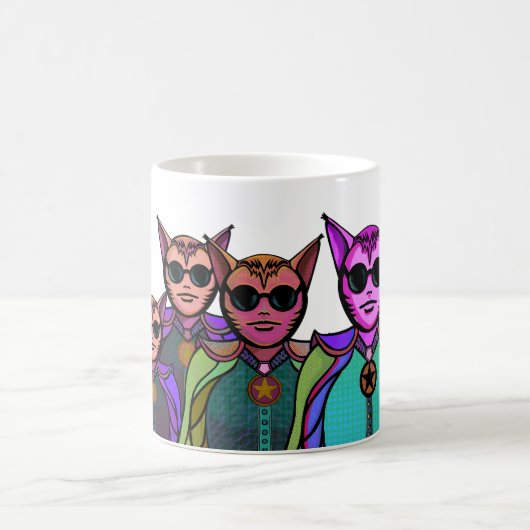 Mug Feline Creatures Design Pickleball Paddle (Centre)