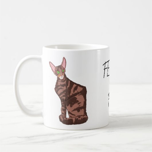 Mug Feline fin (Gauche)