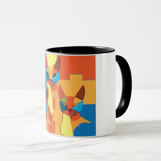 Mug Feline fin (Devant droit)