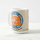 Mug FELINE FINE CAFÉ Cute Cartoon Cat Señor Gato (Devant gauche)