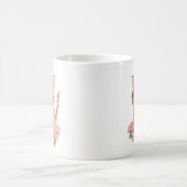 Mug Féline florale de chats mignonne (Centre)