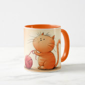 Mug Féline focalisée au laser (Devant droit)