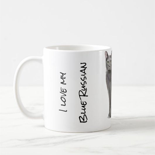 Mug Feline russe bleu (Gauche)
