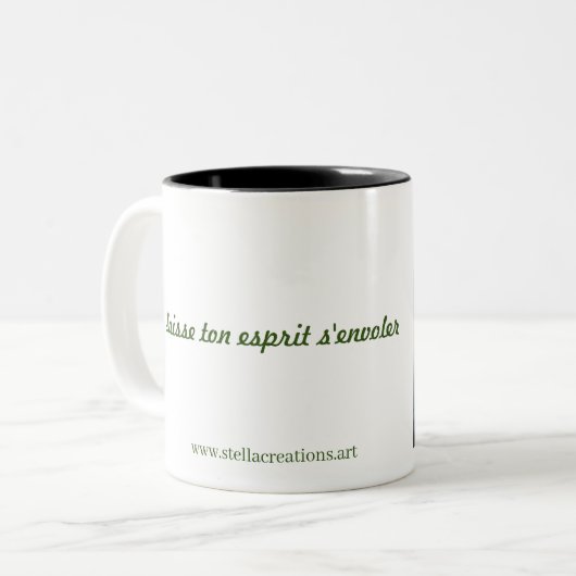 MUG "Feline" Tweekleurige Koffiemok (Voorkant links)