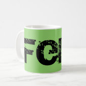 Mug Felix, caractère noir d'orphelin, caractères gras, (Devant gauche)