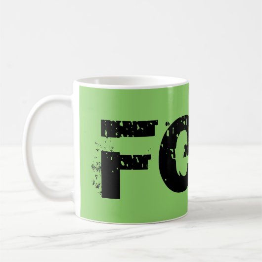 Mug Felix, caractère noir d'orphelin, caractères gras, (Gauche)