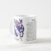 Mug Felix, histoire, signification et la crête (Devant gauche)