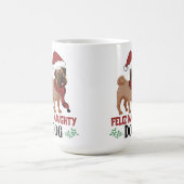 Mug Feliz Naughty Chien Noël (Centre)