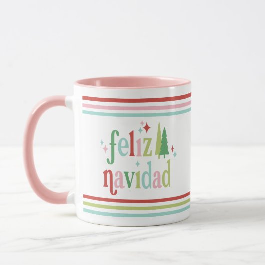 Mug Feliz Navidad | Noël rétro (Gauche)