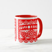 Mug Feliz Navidad Papel Picado (Devant droit)