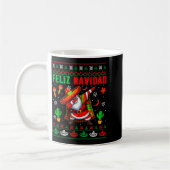 Mug Feliz Navidad Xmas Sweater Santa Sombrero Dabbing  (Gauche)