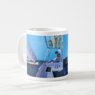 Mug Feluccas sur le Nil Peinture d'Alfred Fox
