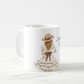 Mug Female Dress Brown Bow Hat (Devant gauche)