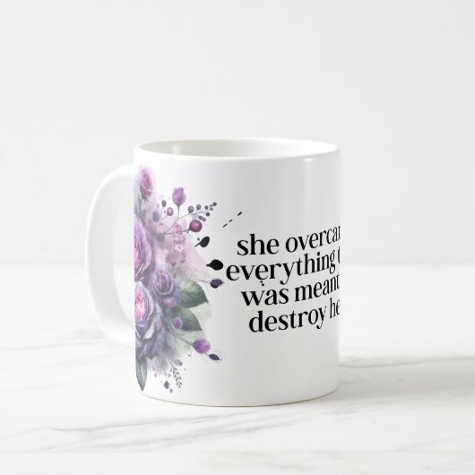 Mug féminin inspirant (Devant gauche)