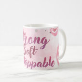 Mug Féminin Rose Clair (Devant droit)