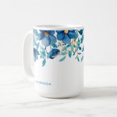 Mug Féminin Tendance Monogramme Botanique (Devant gauche)