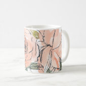 Mug féminine florale pour elle (Devant droit)