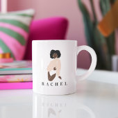 Mug féminine minimaliste moderne Mug