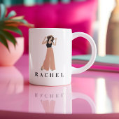 Mug féminine minimaliste moderne Mug