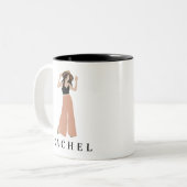 Mug féminine minimaliste moderne Mug (Devant gauche)