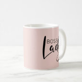Mug Feminine Rose Blush Lady Boss (Devant droit)