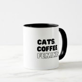 Mug Féminisme du café des chats (Devant droit)